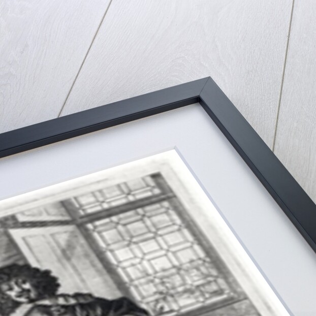 Courtier following the last royal edict in 1633 and his lacquey by Abraham Bosse