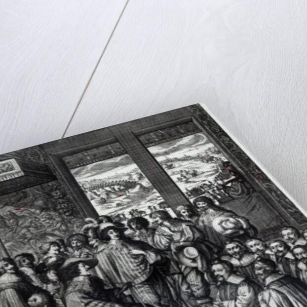 Louis XIII back from the siege of La Rochelle, congratulated by the Prevot des Marchands by Abraham Bosse