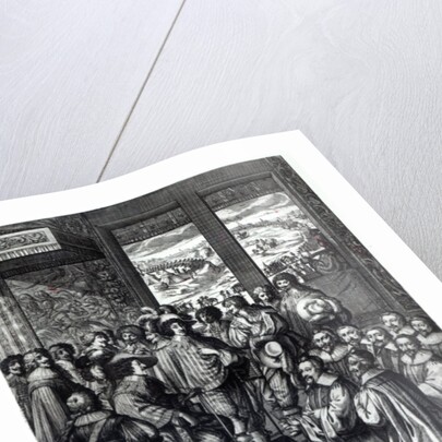 Louis XIII back from the siege of La Rochelle, congratulated by the Prevot des Marchands by Abraham Bosse