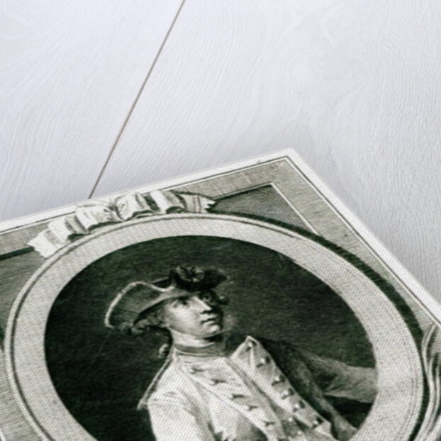 Portrait of Louis, chevalier d'Assas, and his death at Clostercamp in 1760 by the Younger Dupin