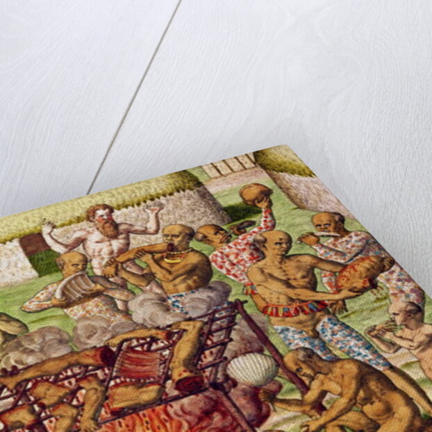 Scene of cannibalism by Theodor de Bry