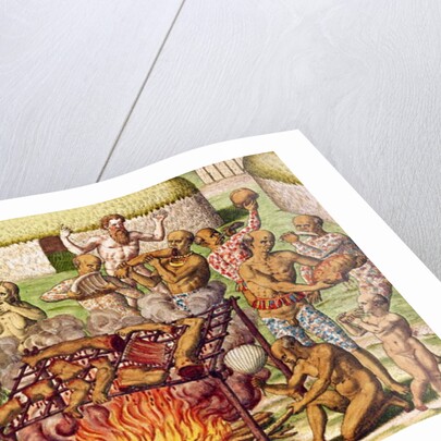 Scene of cannibalism by Theodor de Bry