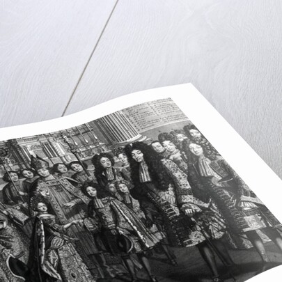 Marriage of Louis de France, duke of Bourgogne with Marie Adelaide de Savoie in the Royal Chapel of Versailles, December 1694, in the presence of the King Louis XIV by French School