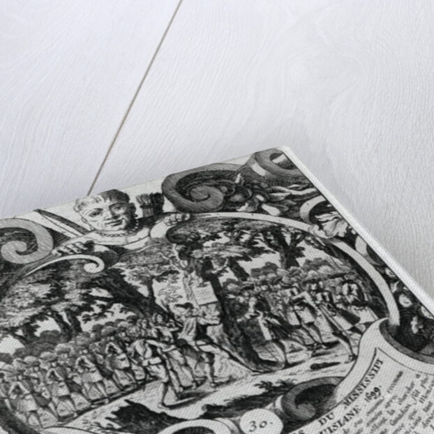 The Discovery of the Mississippi River and Louisiana by Pierre d'Iberville in 1699 by French School