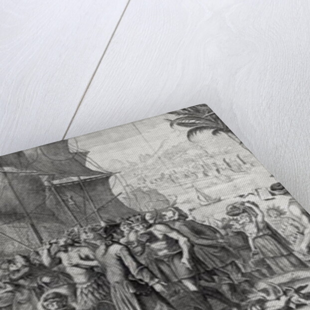 Trade between Mexican Indians and the French at the Port of Mississippi by French School