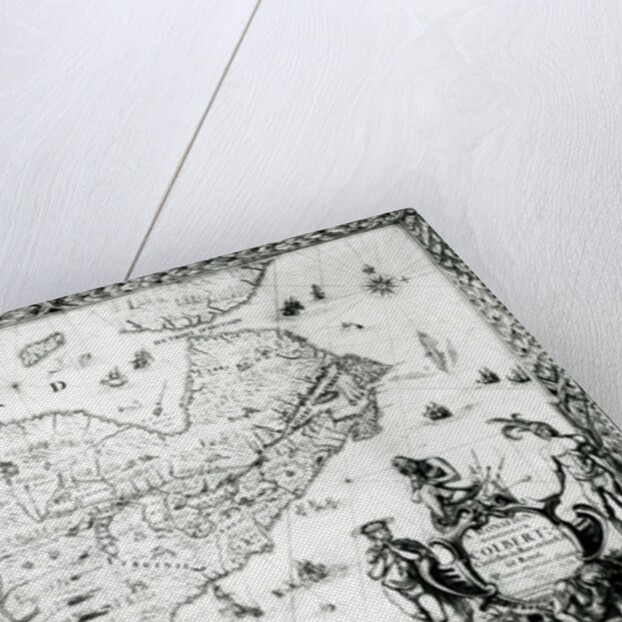 Map of New France dedicated to Colbert by Duchesneau, Intendant, 1681 by Jean Baptiste Louis Franquelin