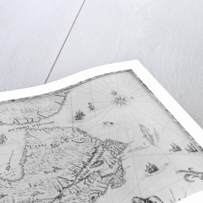 Map of New France dedicated to Colbert by Duchesneau, Intendant, 1681 by Jean Baptiste Louis Franquelin