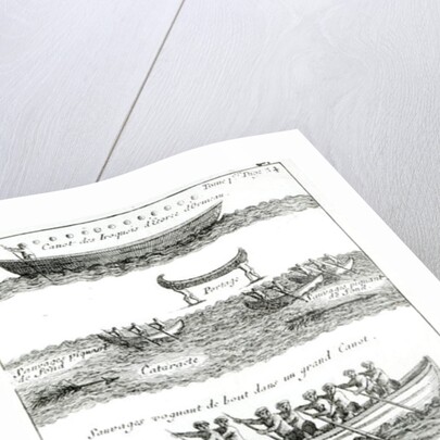 Canoe of the Iroquois by French School