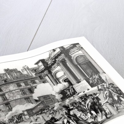 Day of 13 Vendemiaire an IV, shoot-out before St. Roch church in Paris by Charles Monnet