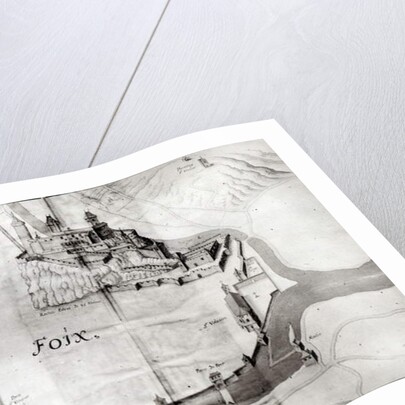 City of Foix by French School