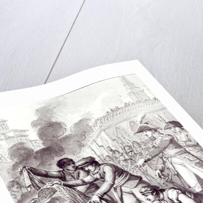 English goods burnt in Amsterdam by Charles Monnet