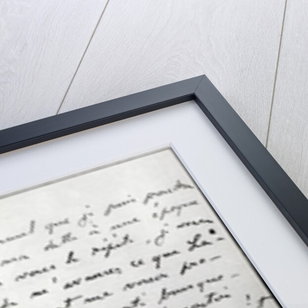 Letter from Zola to Edouard Manet 1868 by Emile Zola