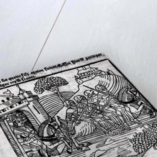 The Four Sons of Aymon are chased away by Charlemagne, king of France by French School