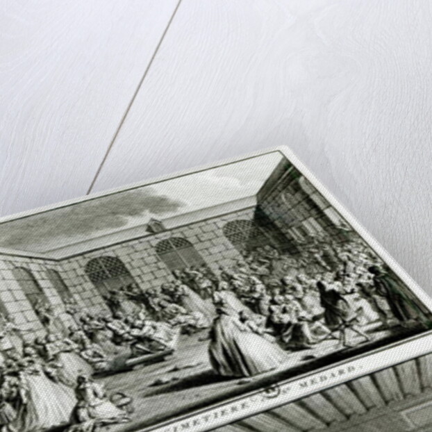 The Convulsionaries of the parish cemetery Saint-Medard in Paris by French School