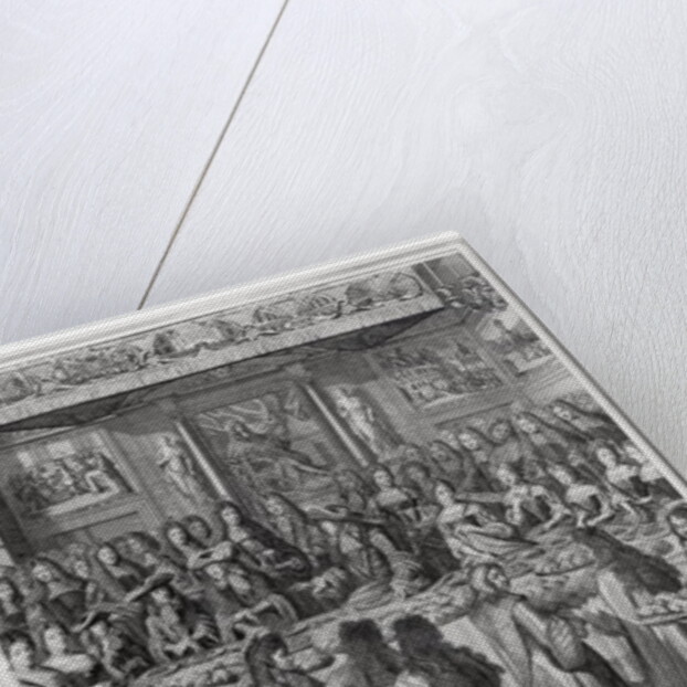 Dinner of Louis XIV at the Hotel de ville, 30th January 1687 by French School