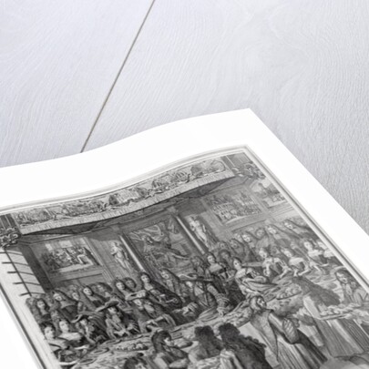 Dinner of Louis XIV at the Hotel de ville, 30th January 1687 by French School
