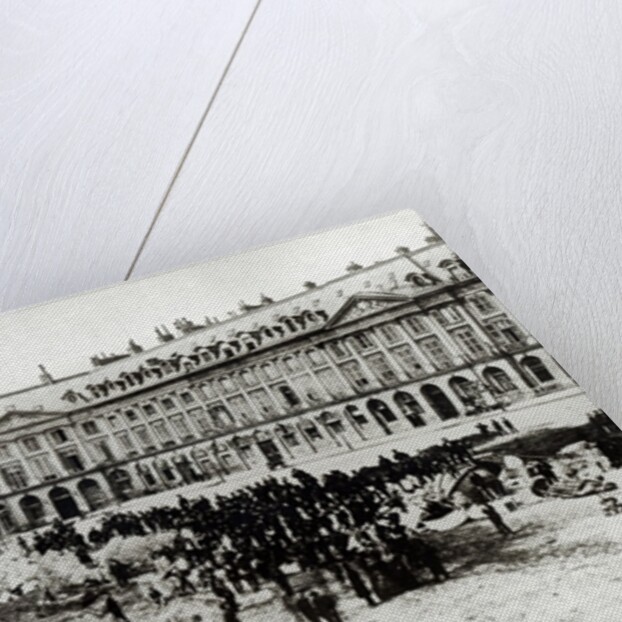 Destruction of the Vendome Column during the Commune, 1871 by French Photographer