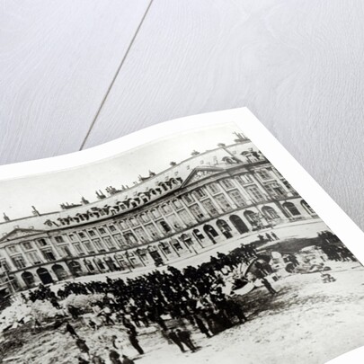 Destruction of the Vendome Column during the Commune, 1871 by French Photographer