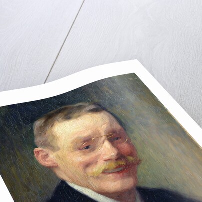 Self portrait, Smiling by Jules Ernest Renoux