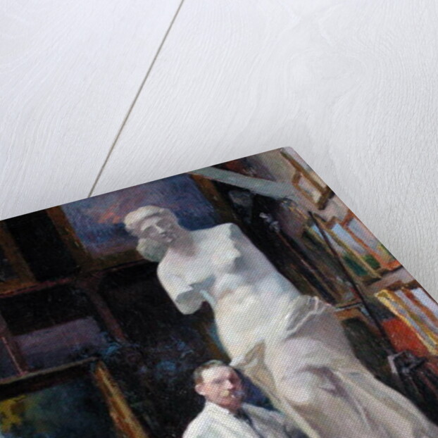 Ernest Renoux in his Studio, 50, rue Saint-Didier by Jules Ernest Renoux