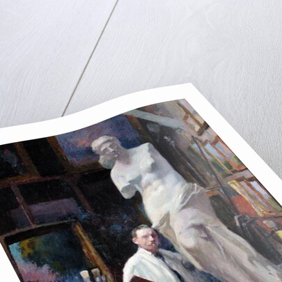 Ernest Renoux in his Studio, 50, rue Saint-Didier by Jules Ernest Renoux