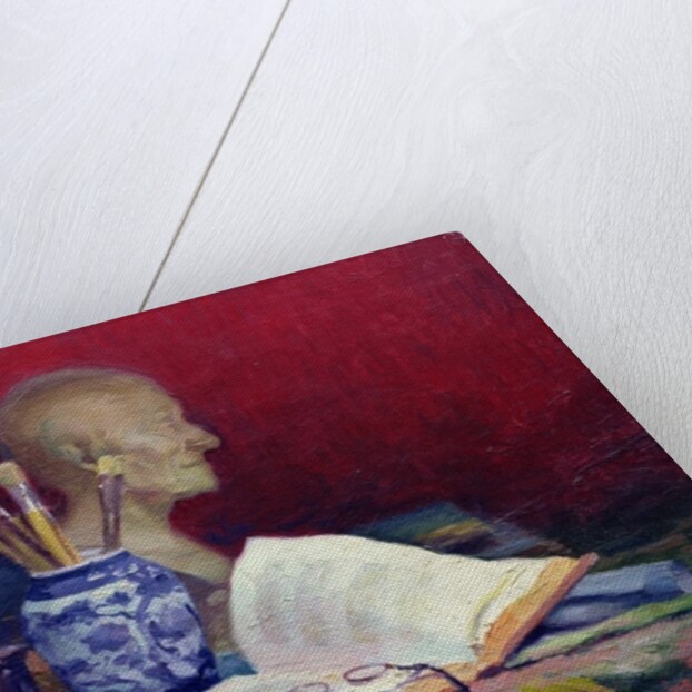 Still Life with Head of Voltaire by Jules Ernest Renoux