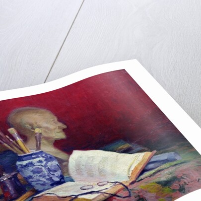 Still Life with Head of Voltaire by Jules Ernest Renoux