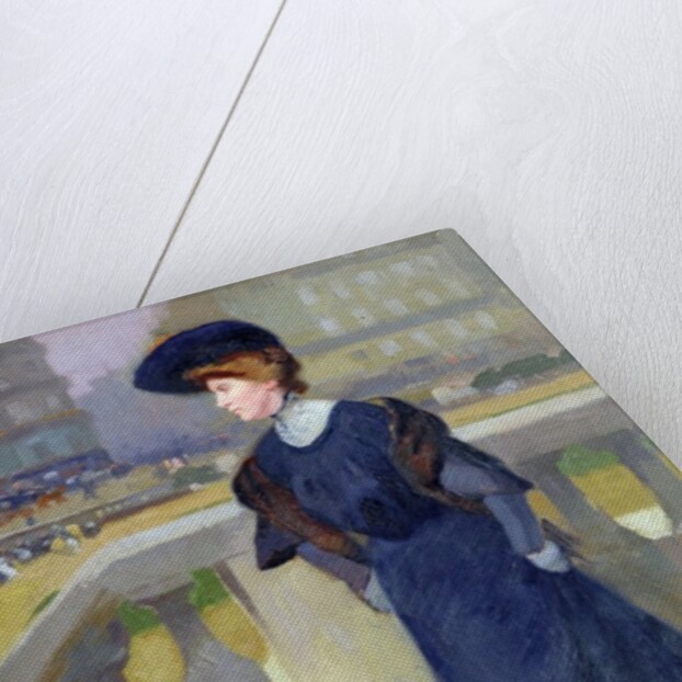 Madame Renoux on the Steps of the Trinity Church, 1904 by Jules Ernest Renoux