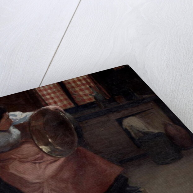 Woman Scouring by Jules Ernest Renoux