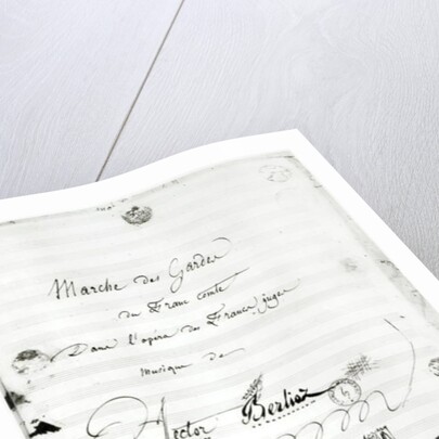 Marche des Gardes du Franc Comte from the opera 'Les Francs Juges' by Hector Berlioz 1826 by French School