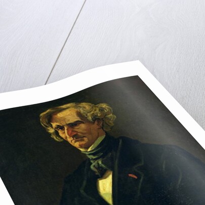 Portrait of Hector Berlioz formerly attributed to Honore Daumier by Andre Gill