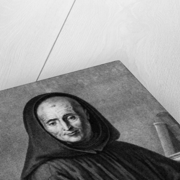 Portrait of Jean Mabillon engraved by Alexis Loir by Claude-Guy Halle