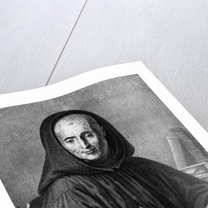 Portrait of Jean Mabillon engraved by Alexis Loir by Claude-Guy Halle