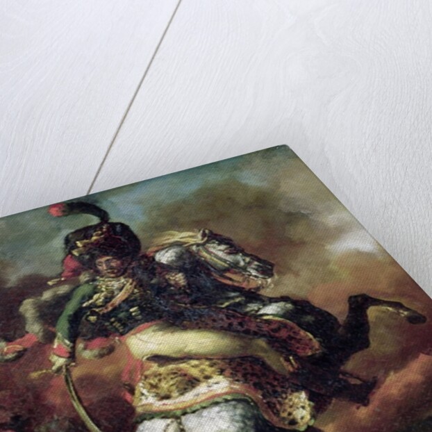 Officer of the Hussars Charging on Horseback by Theodore Gericault