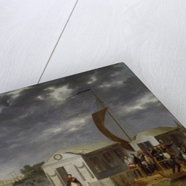 Meeting between Napoleon Bonaparte and Alexander I of Russia at Niemen, 25th June 1807, 1808 by Adolphe Roehn