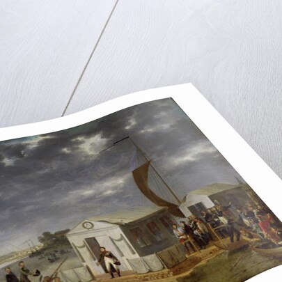 Meeting between Napoleon Bonaparte and Alexander I of Russia at Niemen, 25th June 1807, 1808 by Adolphe Roehn