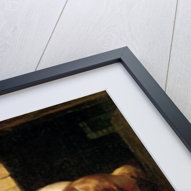 Two Post Horses at the Door of a Stable by Theodore Gericault