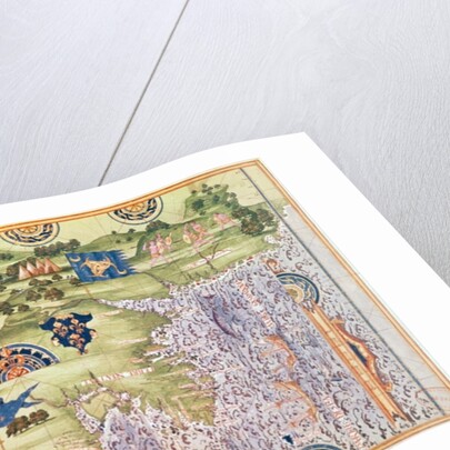 Fol.56v Map of Florida, Canada and Labrador by Guillaume Le Testu