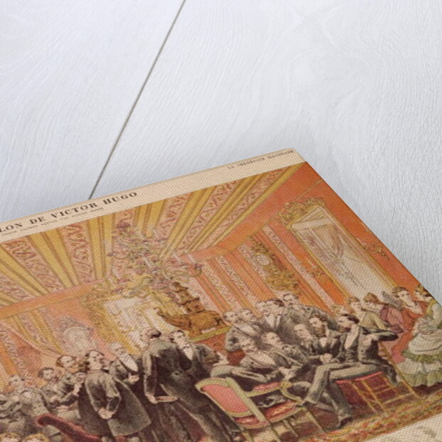 The Salon of Victor Hugo 21 rue de Clichy by Adrien Emmanuel Marie