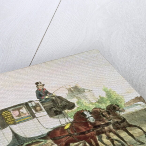 Entreprise Generale des Omnibus, coach from Monnaie to Jardin du Roi, c.1815 by Denis-Auguste-Marie Raffet