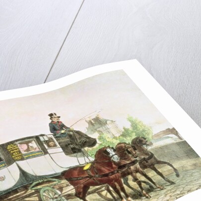 Entreprise Generale des Omnibus, coach from Monnaie to Jardin du Roi, c.1815 by Denis-Auguste-Marie Raffet
