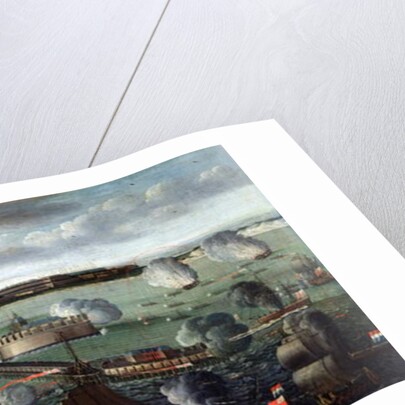 The Bombardment of Dunkirk, 11th August 1695, 1717-18 by Philippe Jonaert