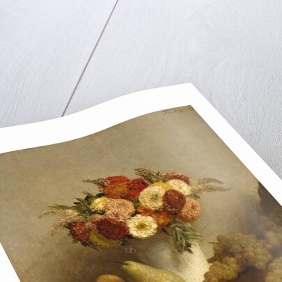 Flowers and Fruit, 1865 by Ignace Henri Jean Fantin-Latour