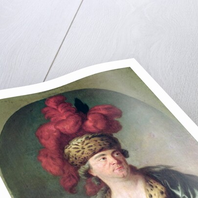 The Actor Lekain in the Role of Genghis Khan, in the Opera 'L'Orphelin de Chine' by Voltaire, 1769 by Simon Bernard Le Noir