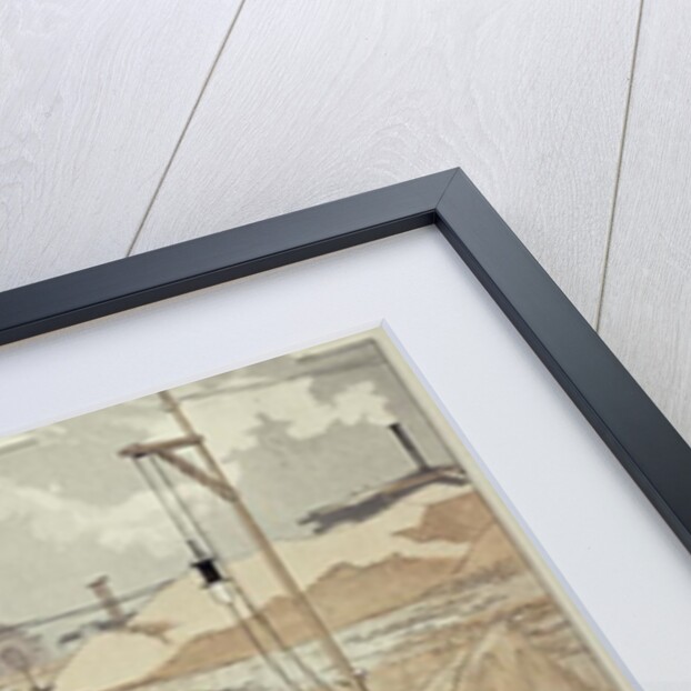 Laying the Foundations for the Eiffel Tower, 1887 by Eugene Grasset