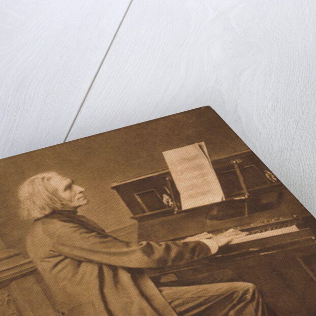Franz Liszt at the Piano by Anonymous