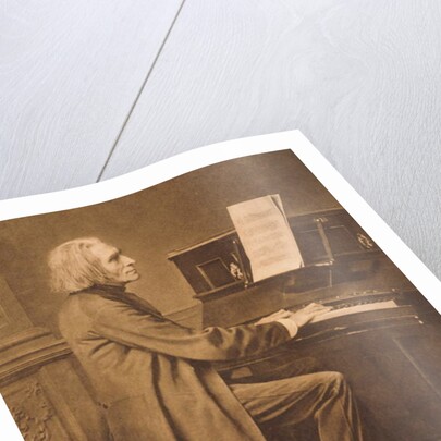 Franz Liszt at the Piano by Anonymous