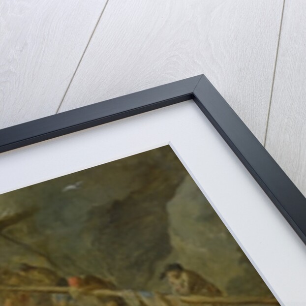 Beggars by a Lime Kiln by Sebastien Bourdon