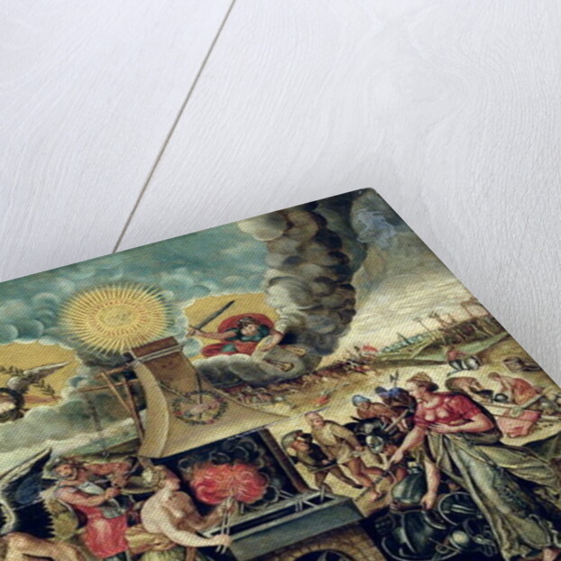 The Forges of Vulcan with Time Turning Weapons into Tools by Flemish School