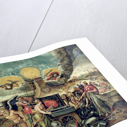 The Forges of Vulcan with Time Turning Weapons into Tools by Flemish School